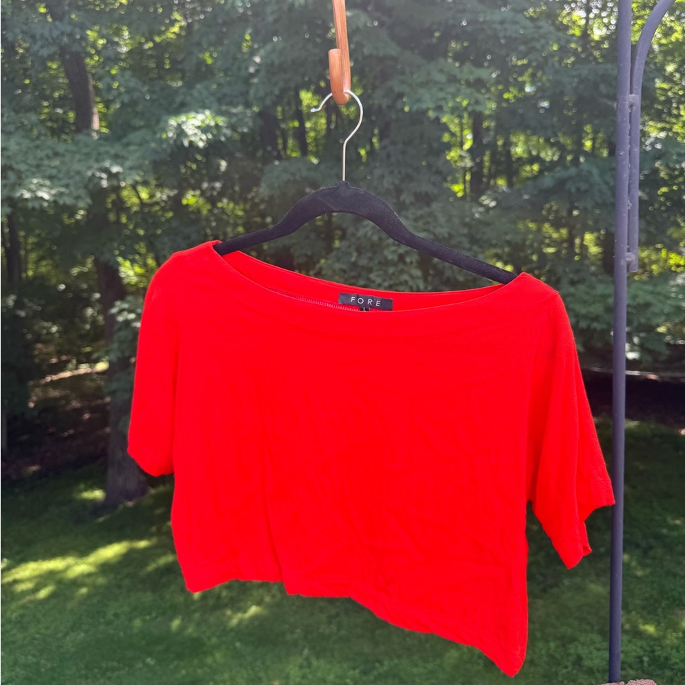 Women's Red Crop Top